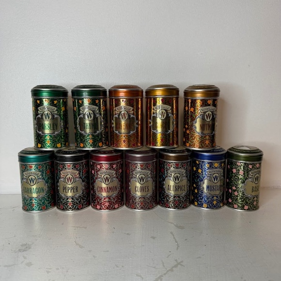 Vintage Watkins 1987 Limited Edition Spice Tins Set of 12 - Picture 1 of 8